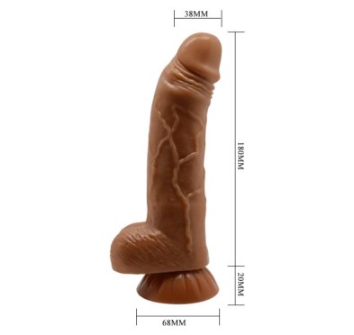 Dildo członek realistyczny penis przyssawka 18cm